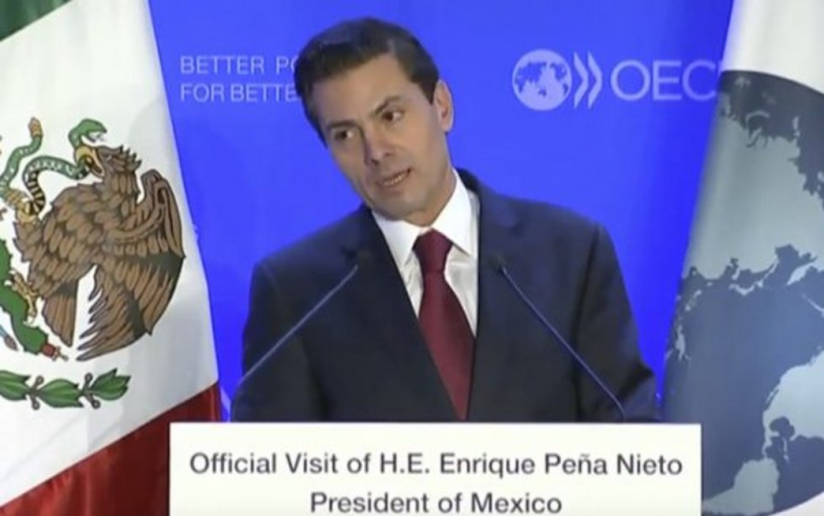 Peña Nieto se equivoca en la OCDE: México ‘se ha volvido’ referente