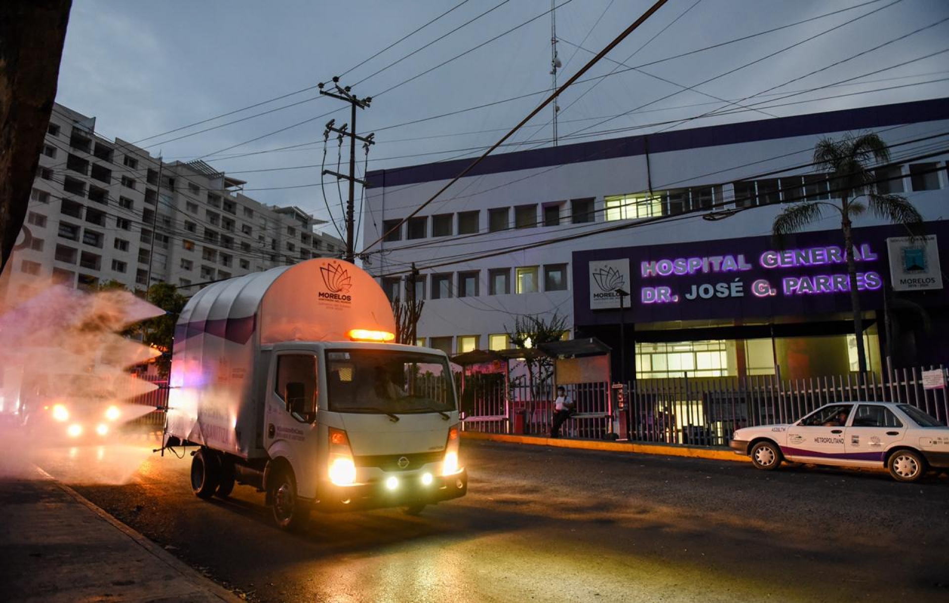 Sanitiza Gobierno de Morelos hospital general de Cuernavaca