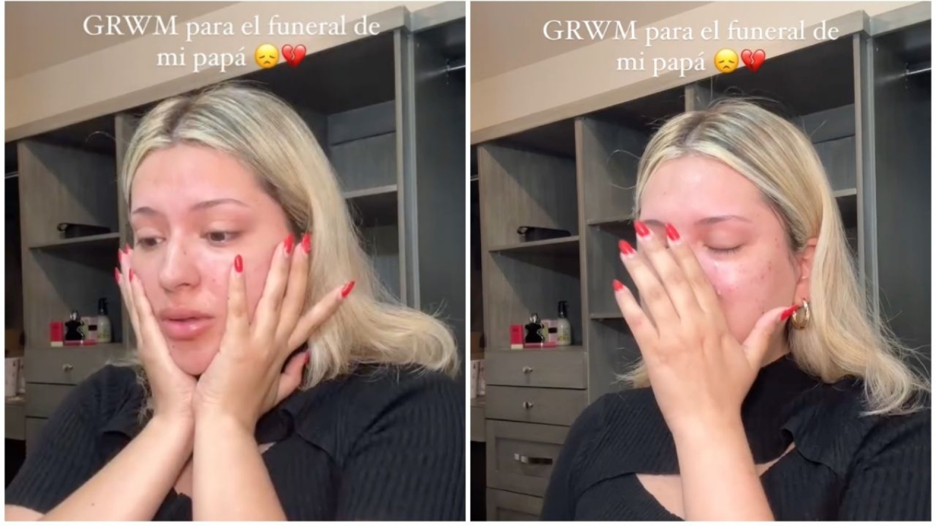 Influencer hace 'get ready with me' para el funeral de su papá; la tunden en redes