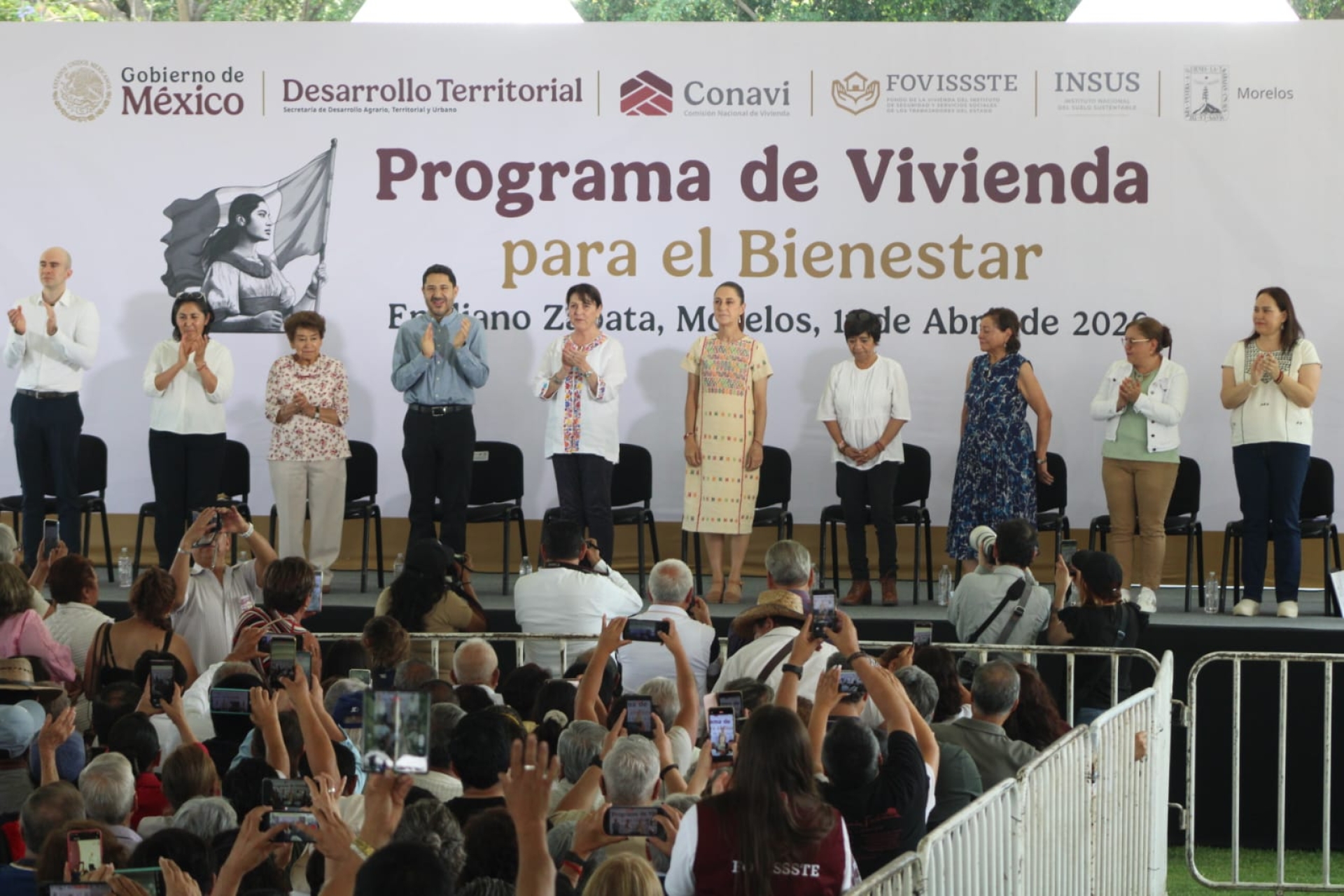 Encabezan presidenta Claudia Sheinbaum y gobernadora Margarita González Saravia programa Vivienda para el Bienestar