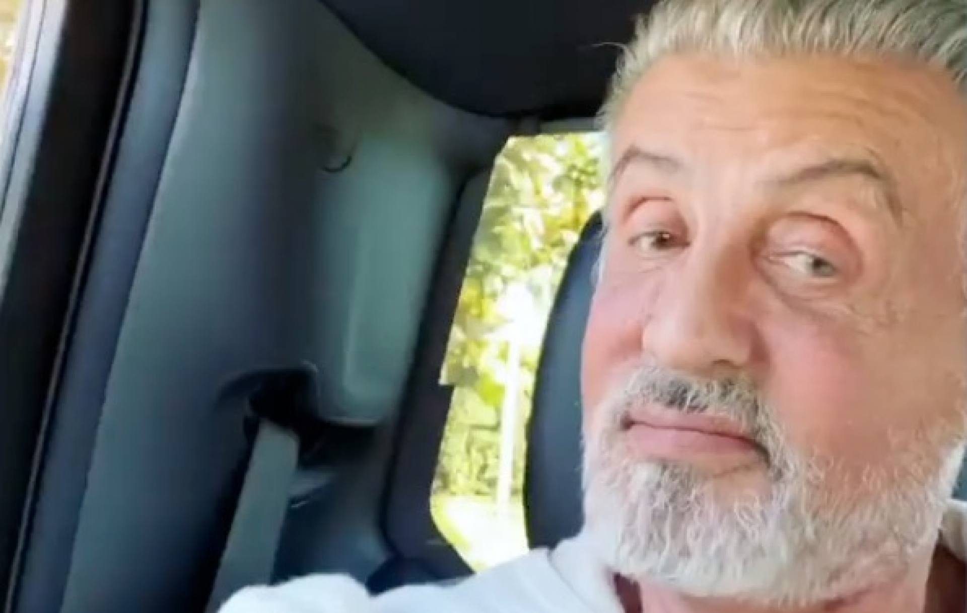 VIDEO: Reaparece Stallone luciendo 'cabecita de algodón'