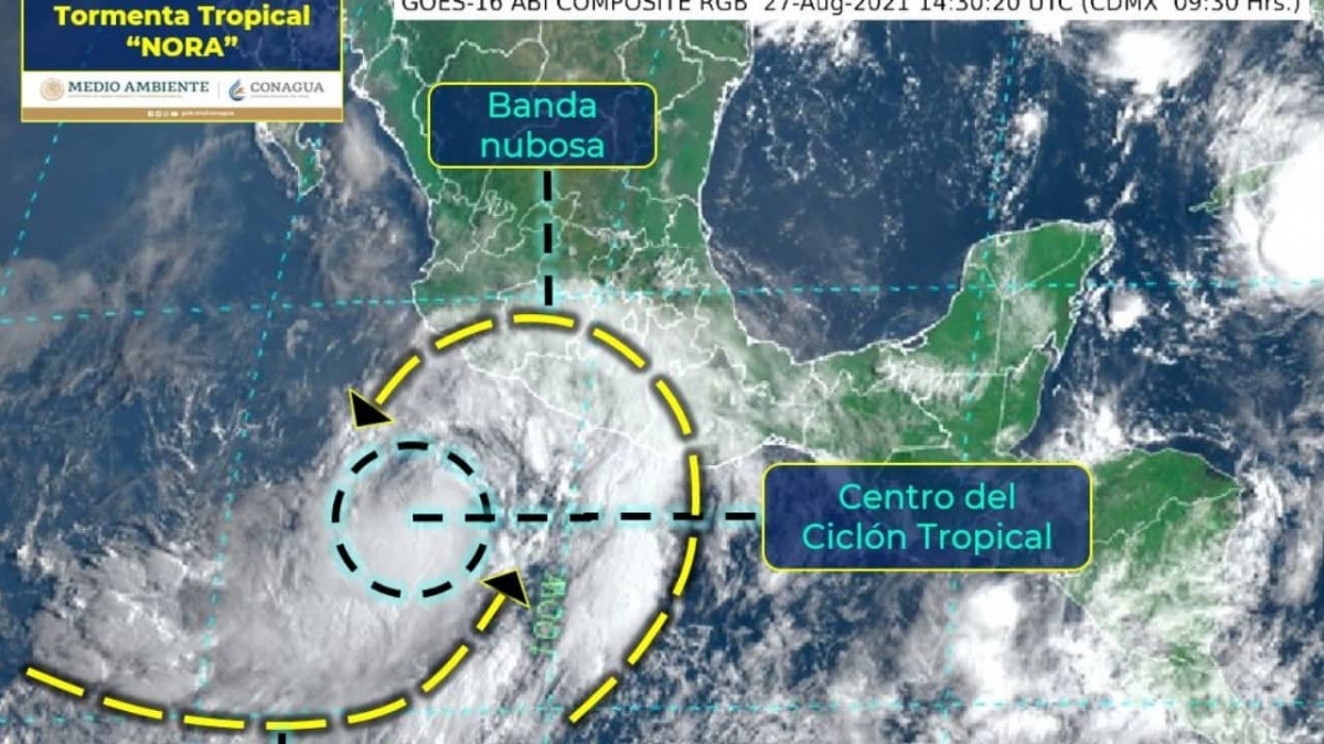 Tormenta tropical Nora amenaza con impactar Los Cabos, como huracán