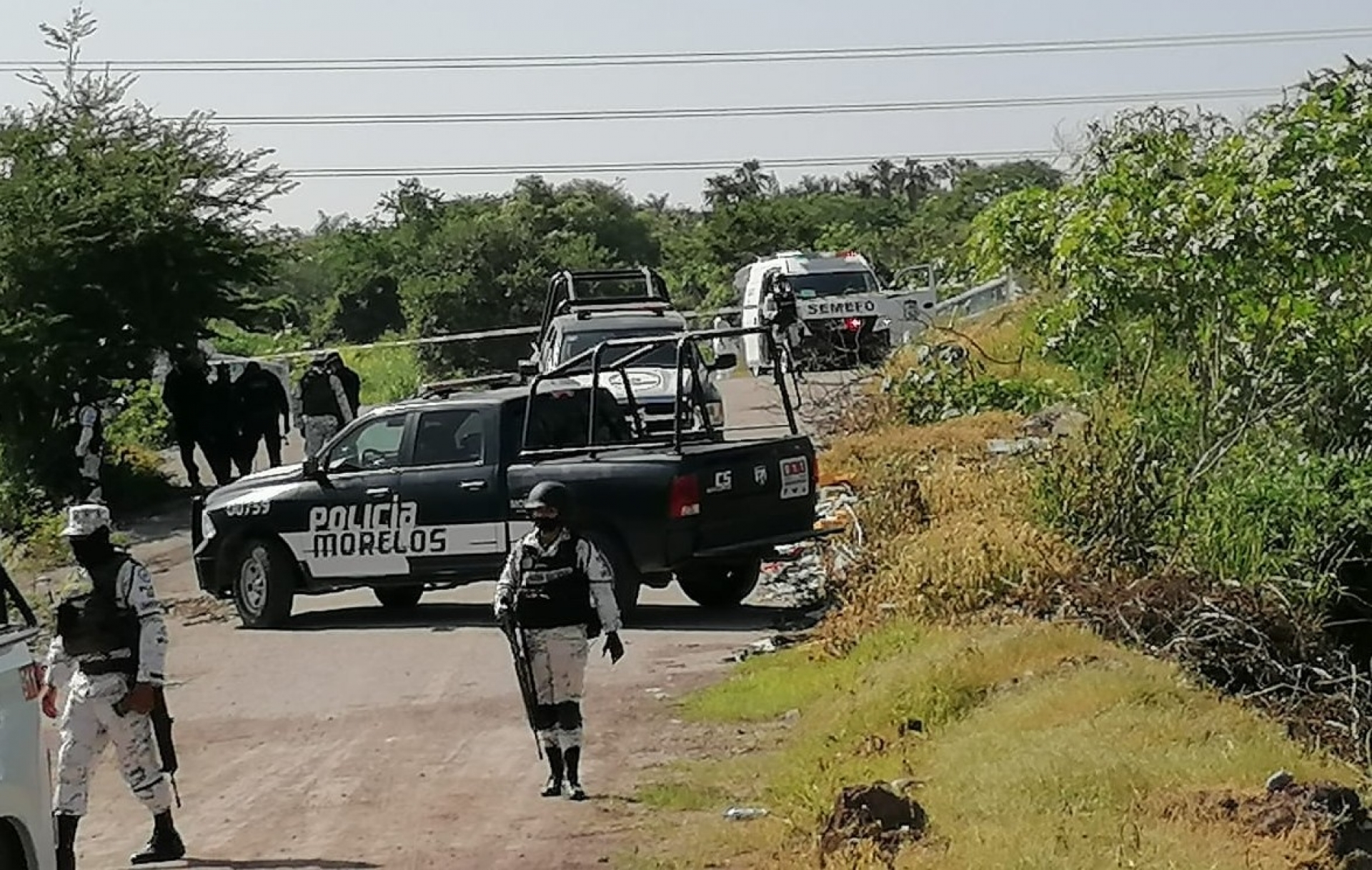 Hallan los cadáveres de dos hombres, maniatados, en un cañaveral en Xochitepec
