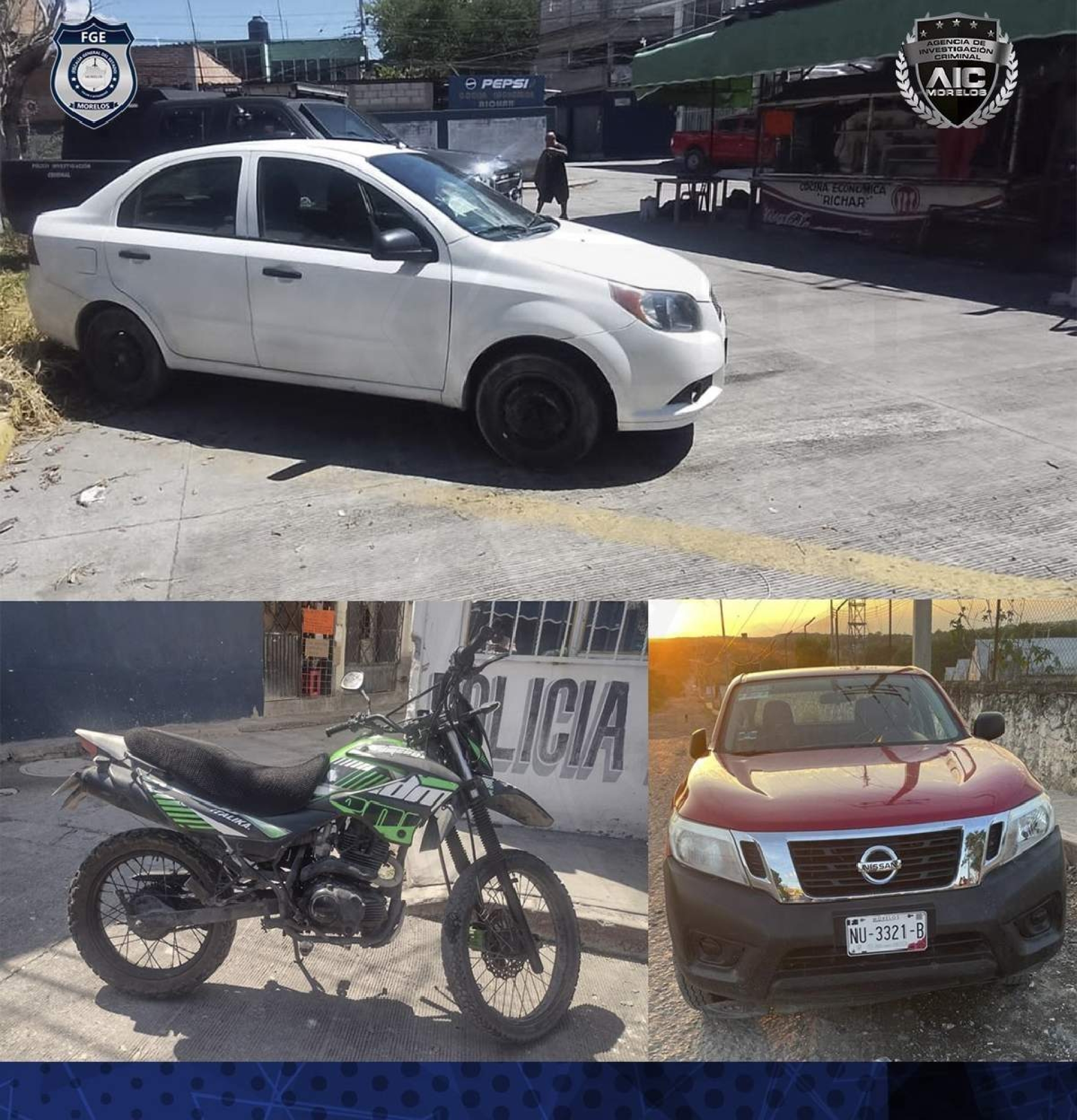 Hallan en la zona sur tres vehículos robados