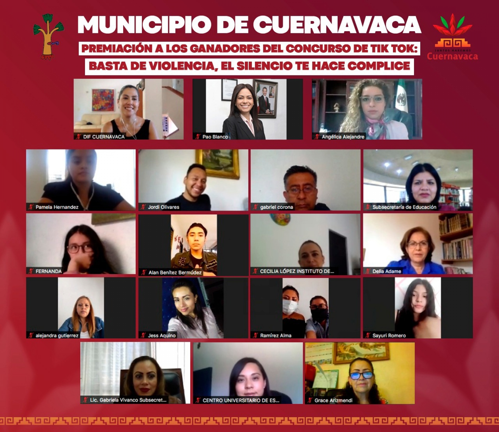 Jóvenes adolescentes contra la violencia en Cuernavaca