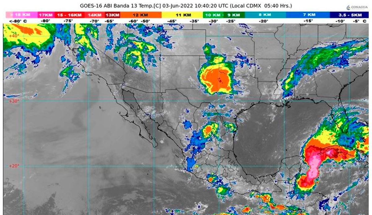 Potencial Ciclón Tropical ‘Uno’ genera lluvias intensas en Chiapas, Oaxaca y Quintana Roo