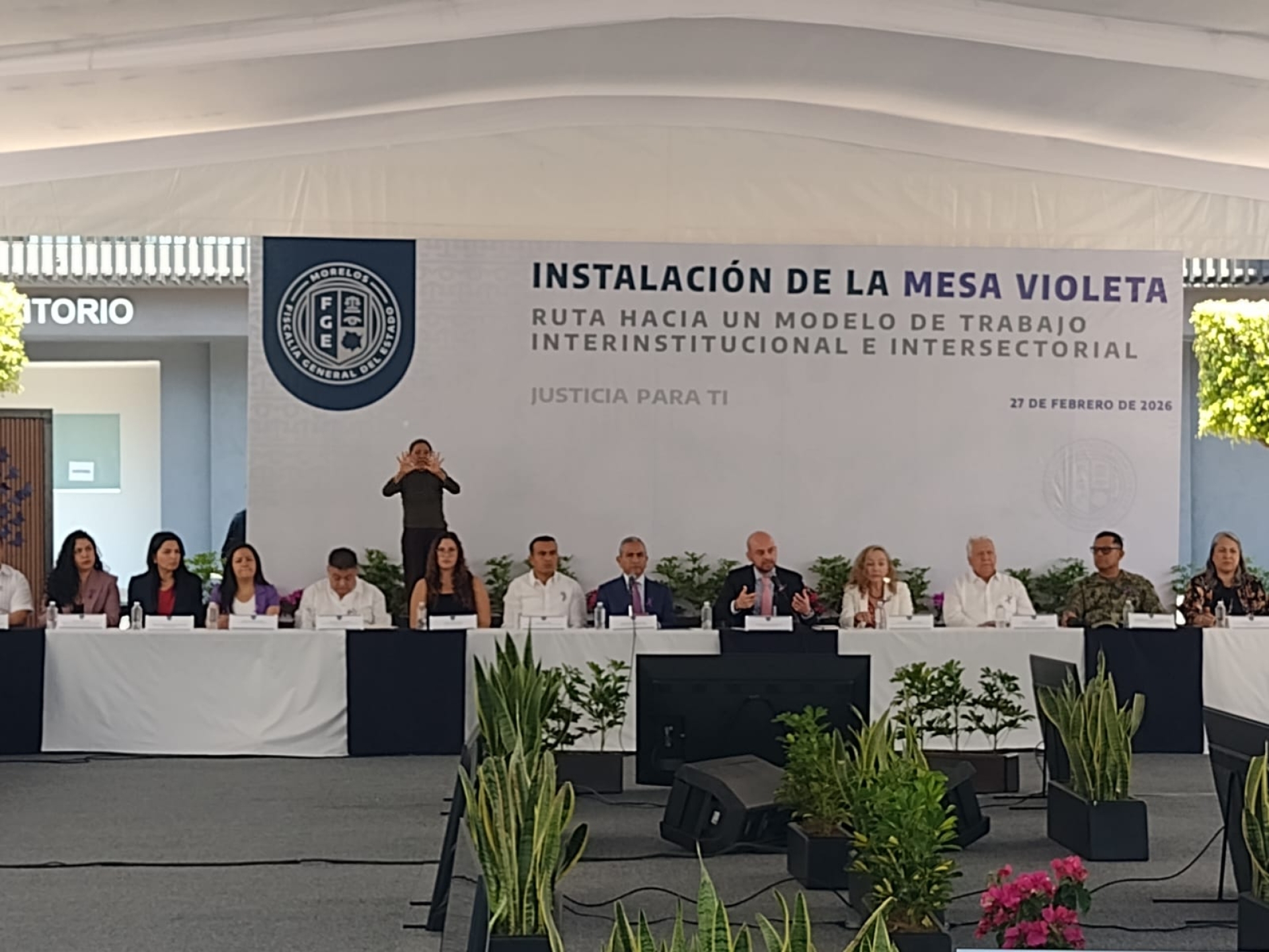 Isaac Pimentel participa en instalación de la 'Mesa Violeta' para fortalecer atención a víctimas de violencia