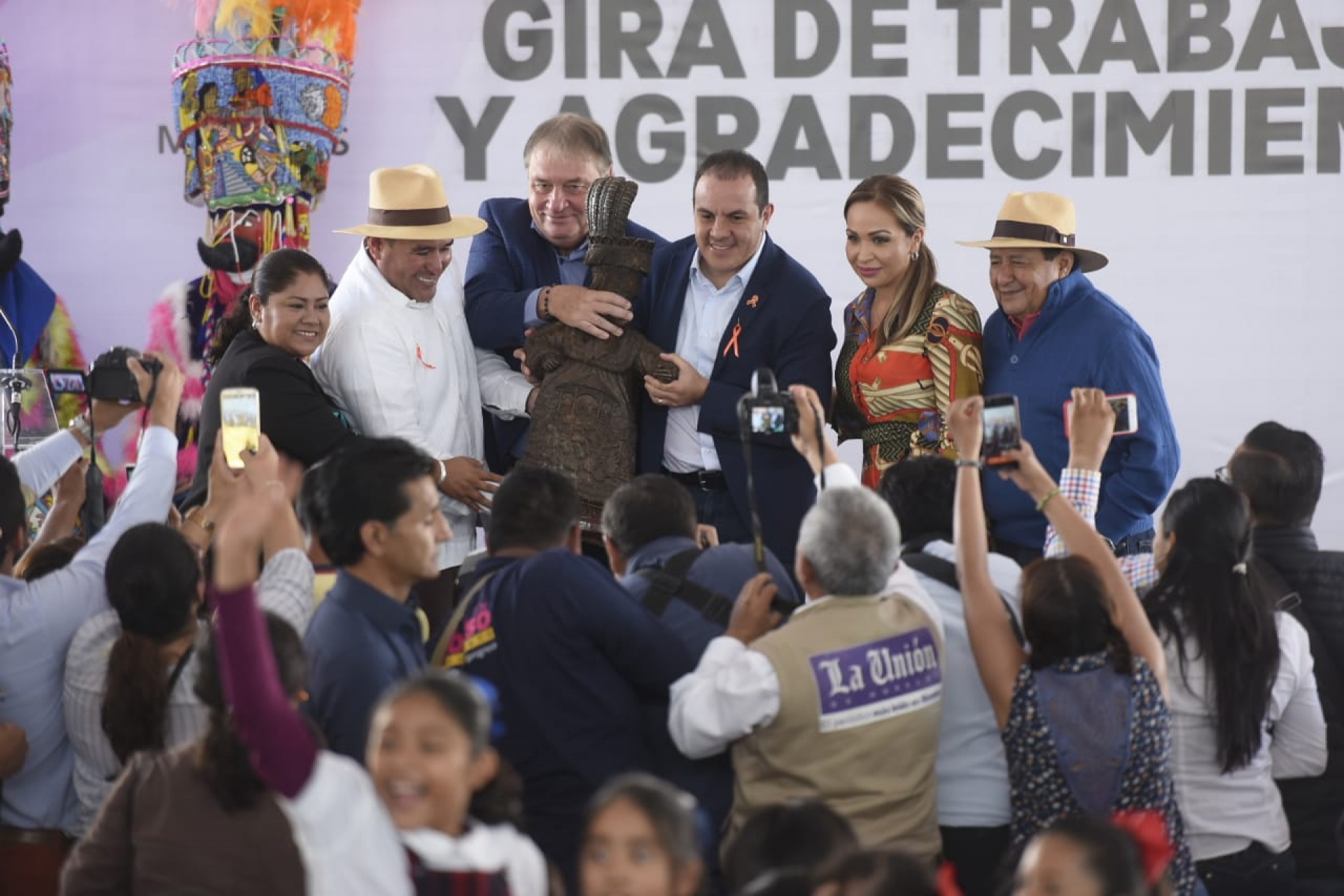 Continúa gobernador gira de trabajo; en Atlatlahucan, Yautepec y Tepoztlán