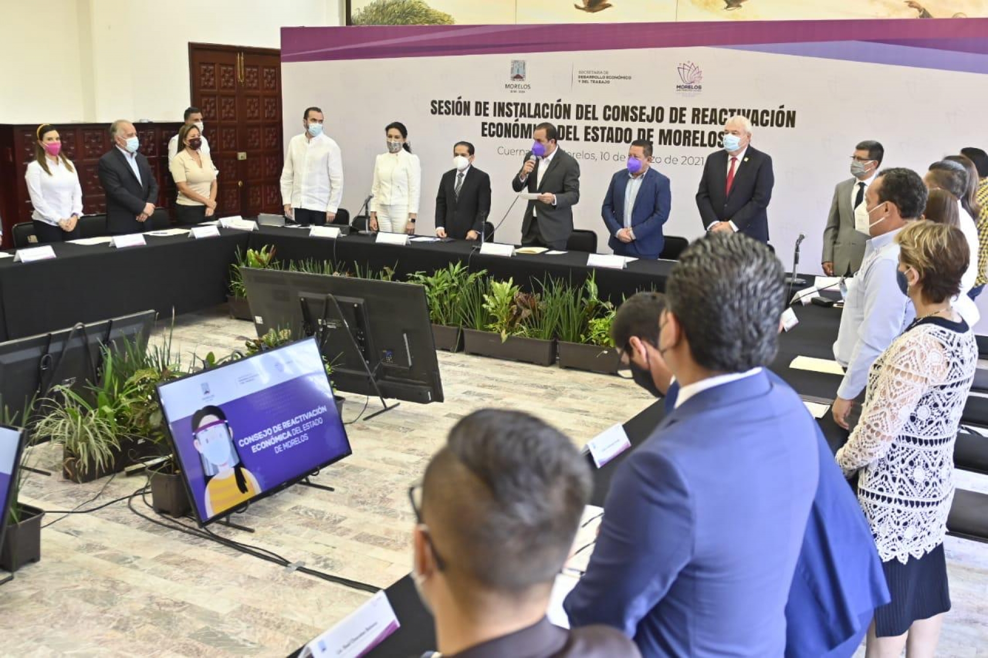 Instala gobernador Consejo de Reactivación Económica de Morelos