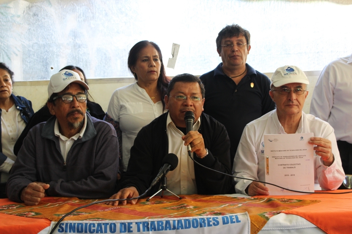 Firman contrato colectivo de trabajo en el IMTA
