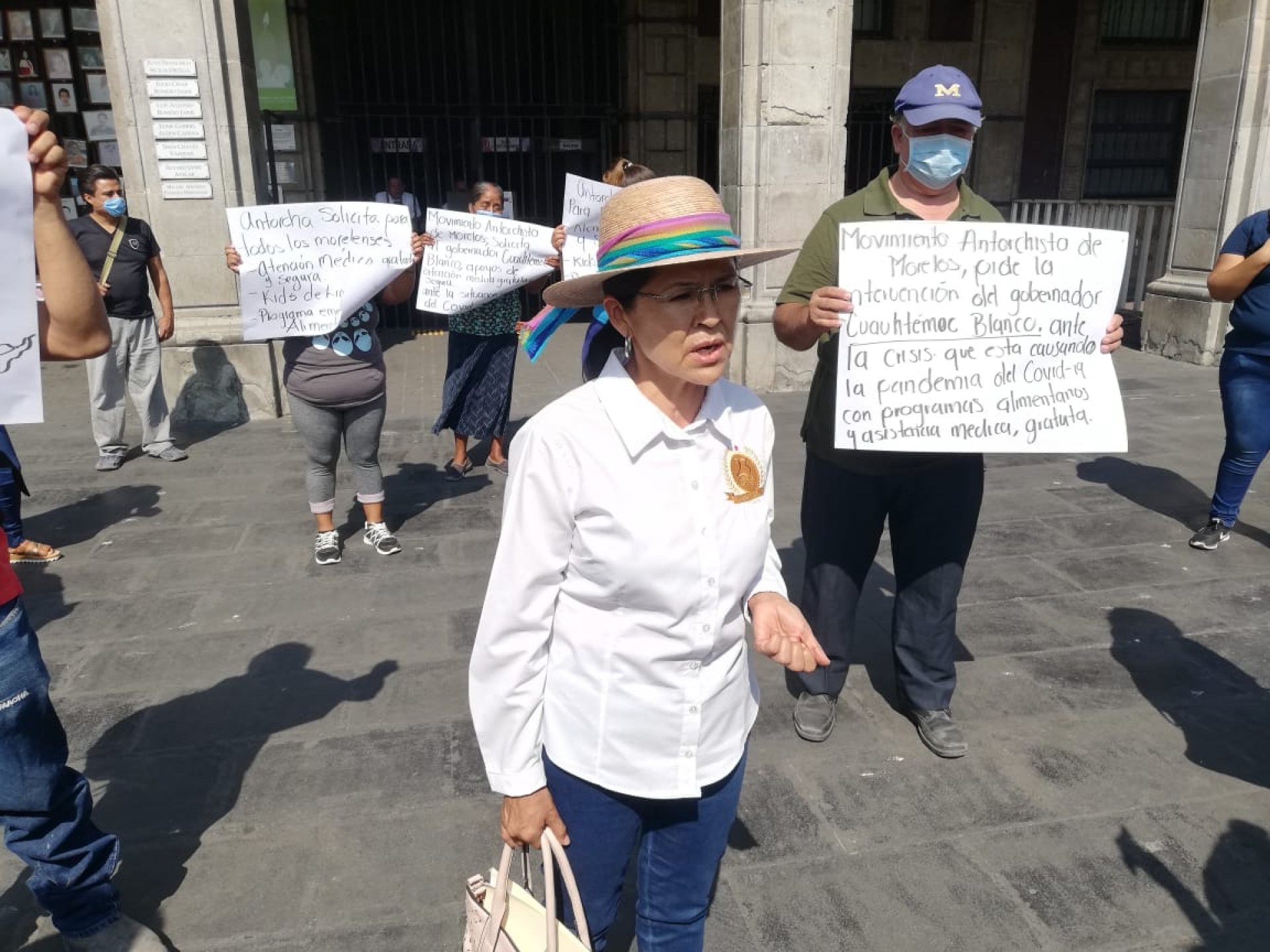 Antorchistas piden apoyos para familias vulnerables, ante pandemia por Covid-19