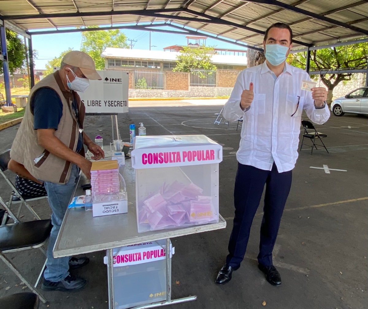 Acudió secretario de Gobierno a emitir opinión sobre Consulta Popular 2021