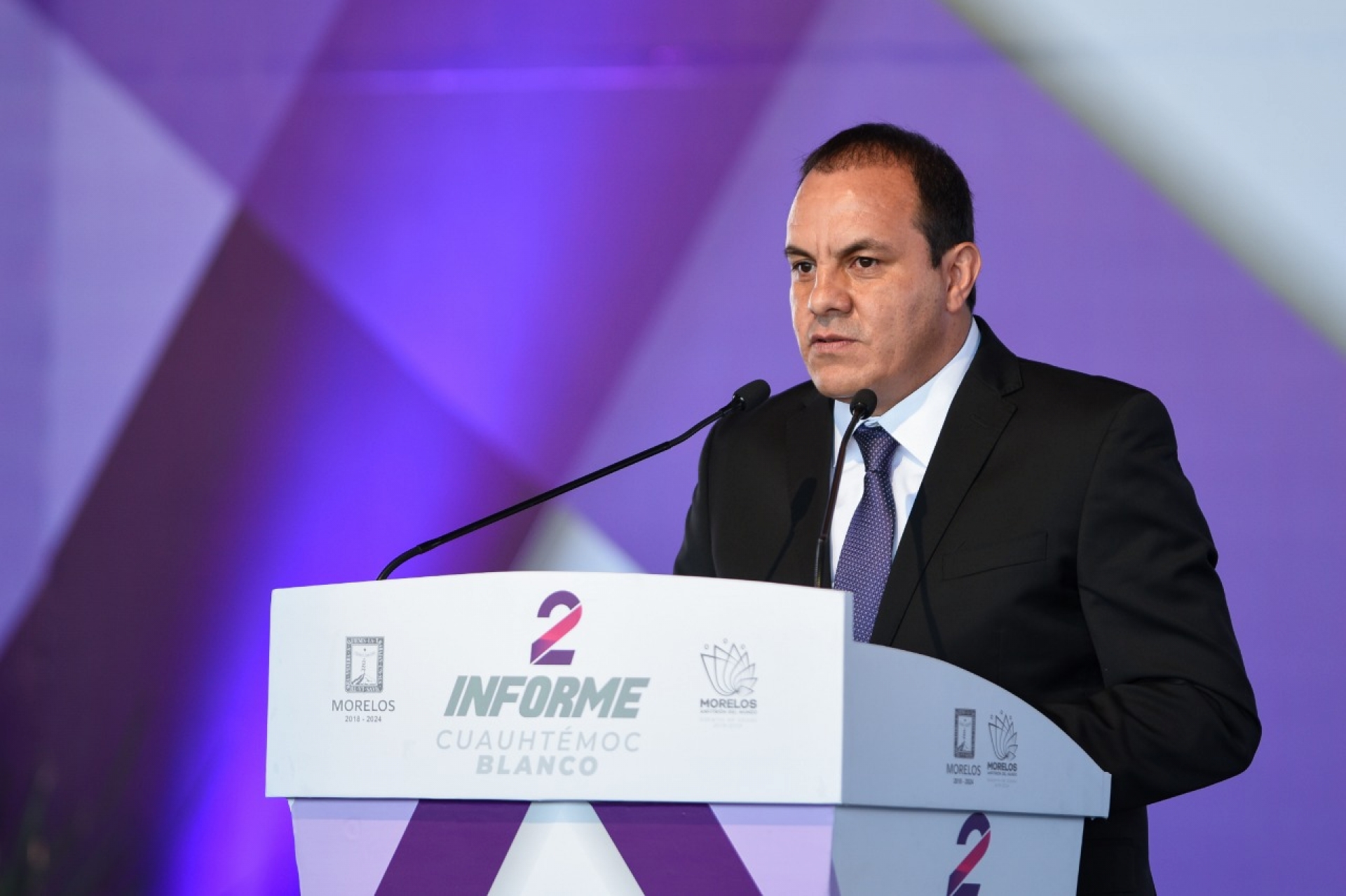 Mensaje de Cuauhtémoc Blanco con motivo del segundo informe de gobierno