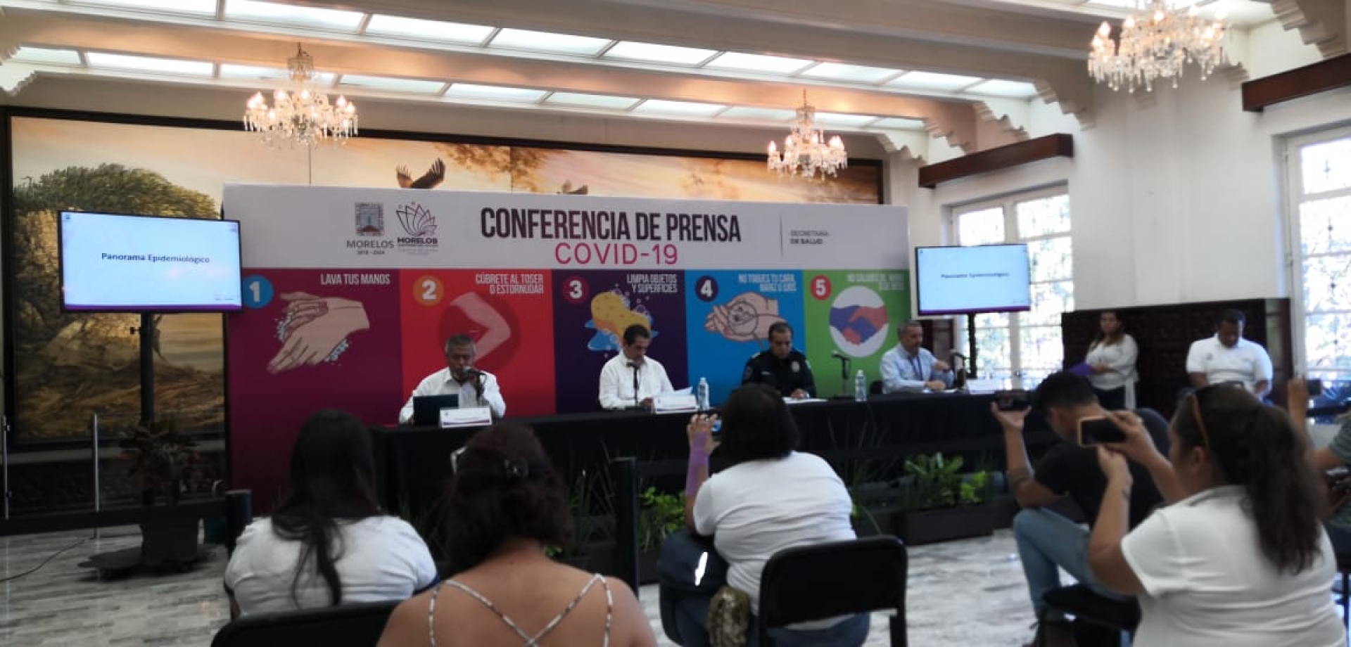 Aumenta a cinco el número de casos confirmados de Covid-19 en Morelos