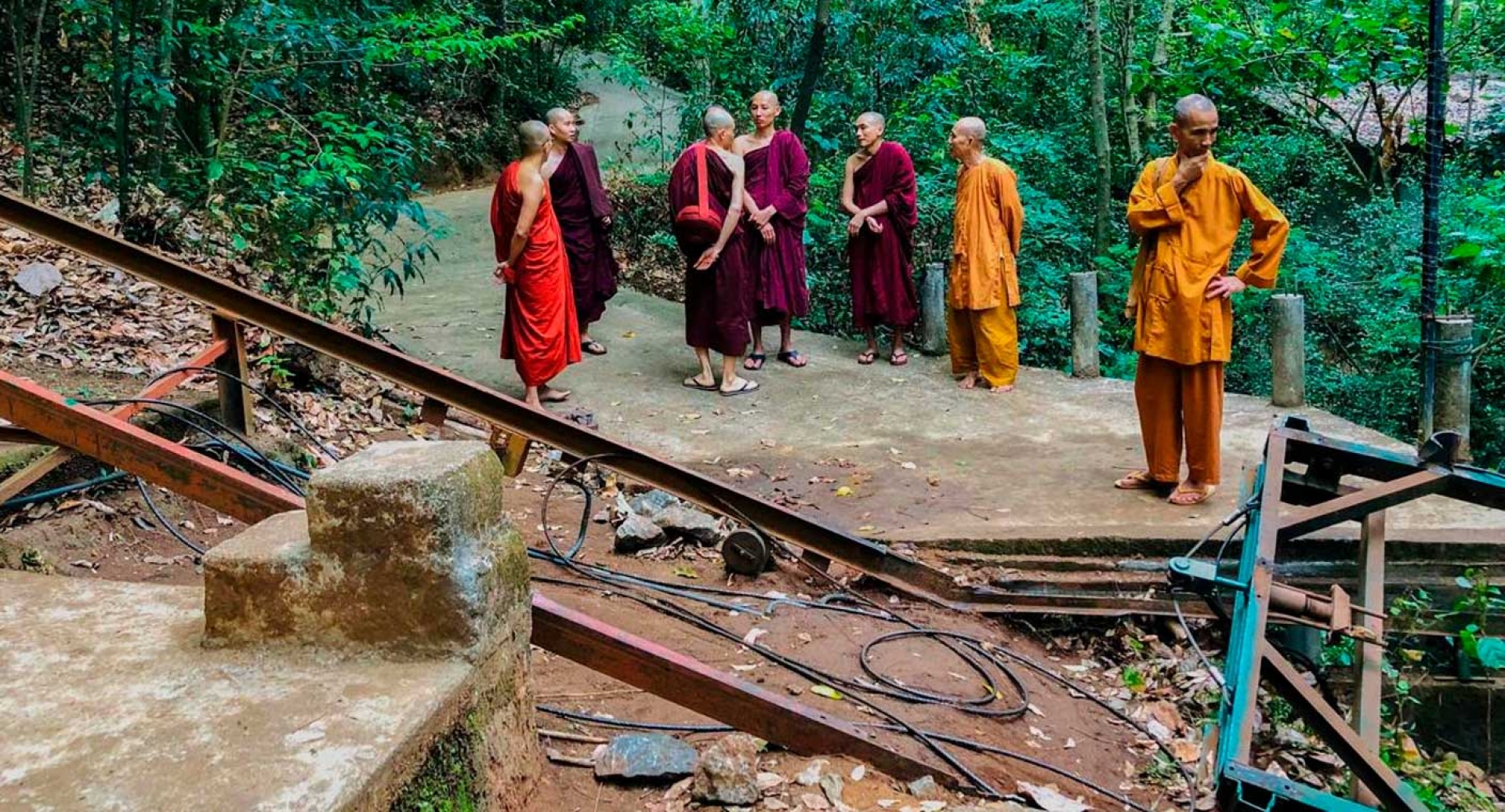 Siete monjes mueren tras desplomarse teleférico en monasterio de Sri Lanka