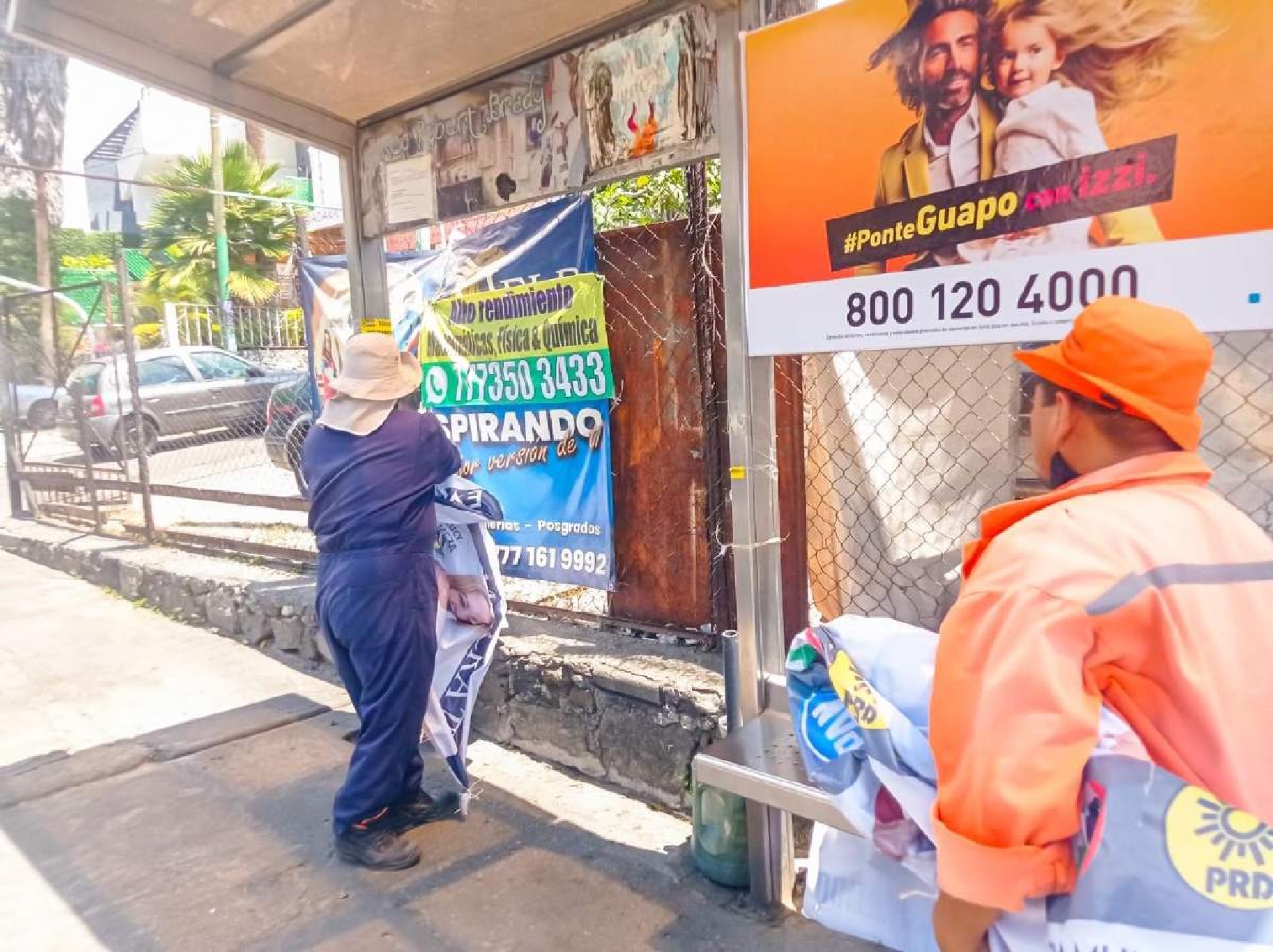 Retiran 20 toneladas de propaganda electoral en Cuernavaca