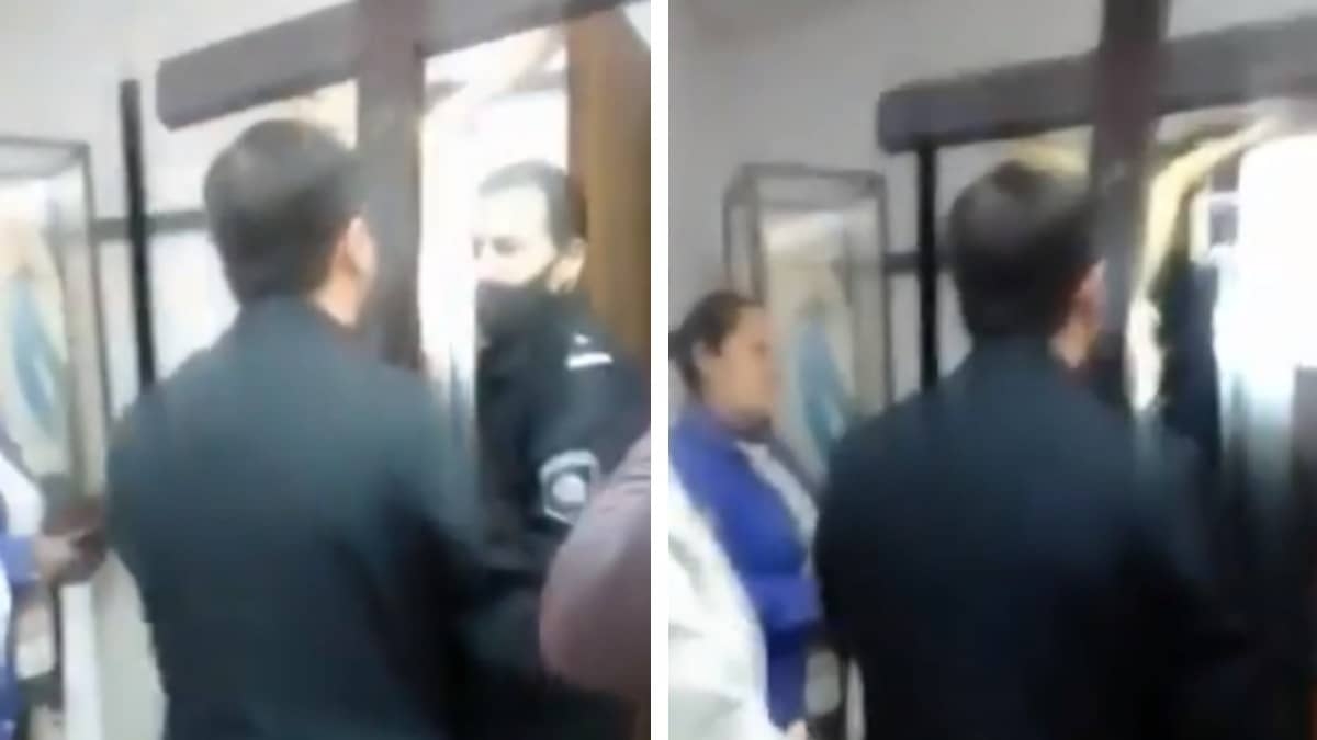 Padre usa técnica de exorcismo para echar a policía de iglesia