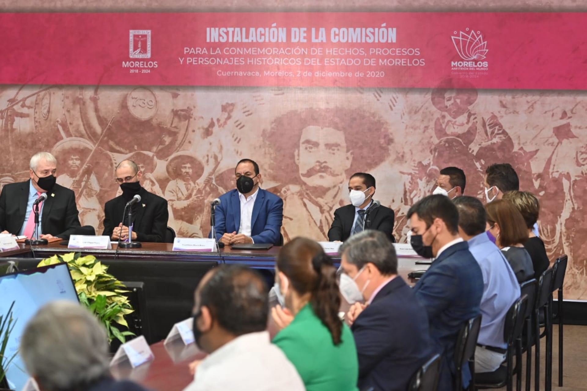 Preside gobernador instalación de comisión para conmemorar hechos históricos de Morelos