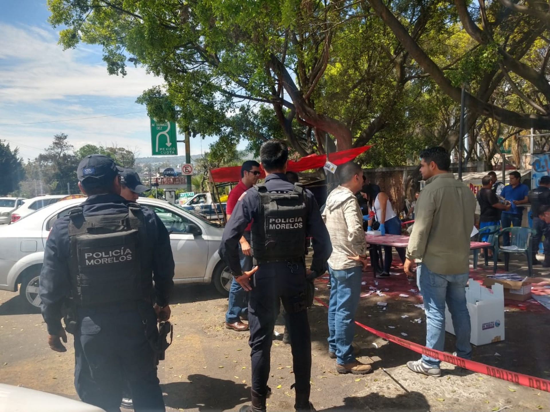 Detienen a tres personas por causar destrozos en casilla, en Cuernavaca