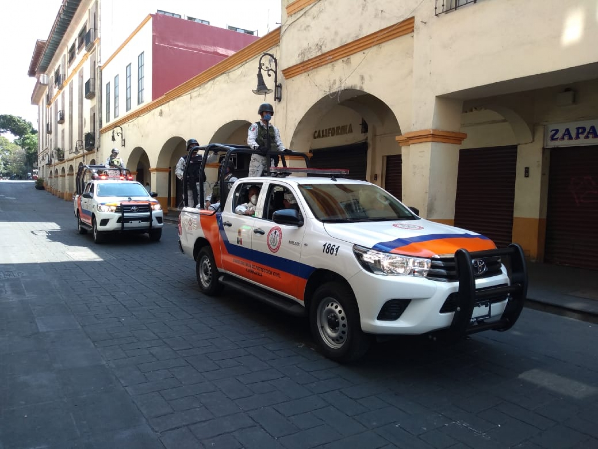 Ayuntamiento de Cuernavaca y Guardia Nacional trabajan coordinados ante el Covid-19