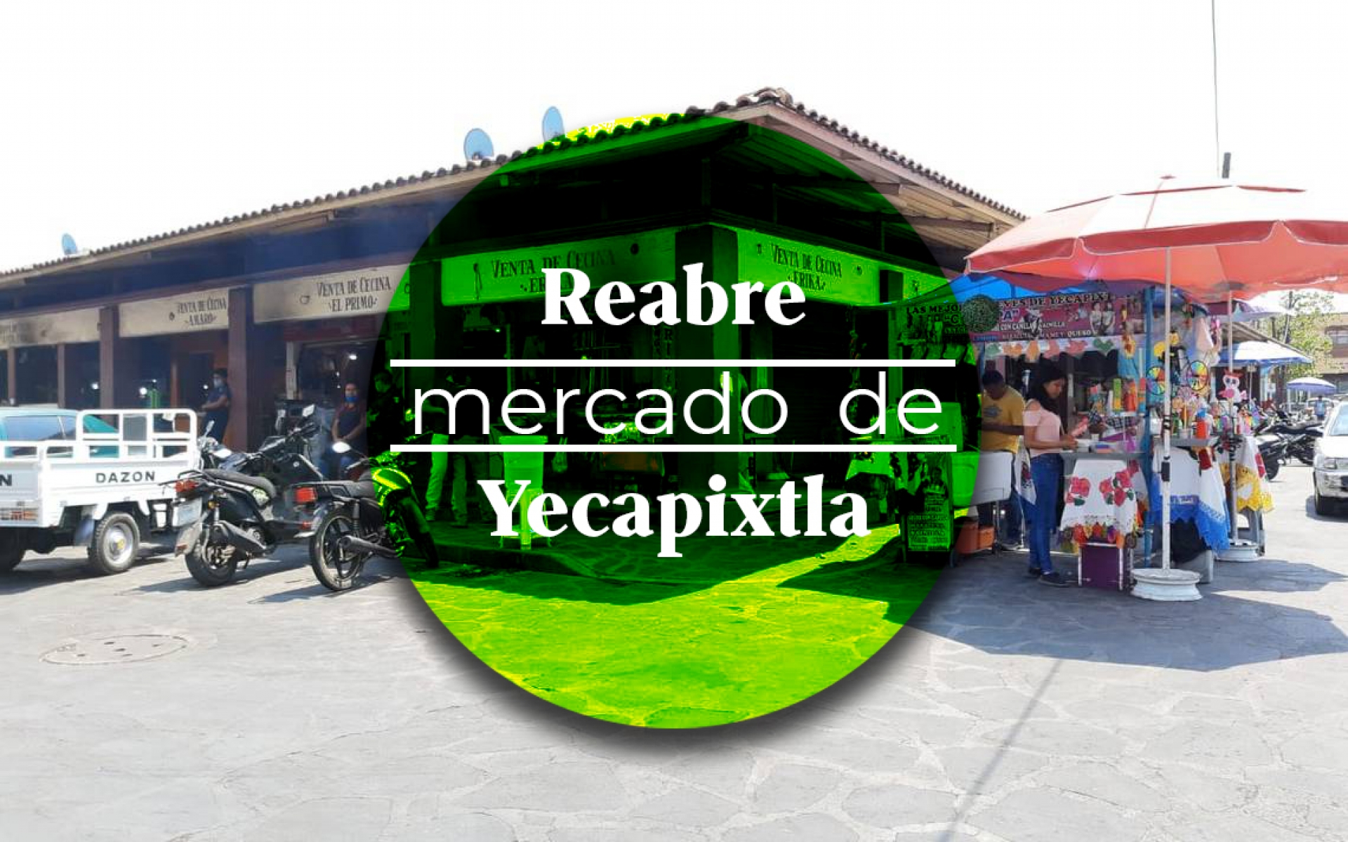 Reabren el mercado municipal de Yecapixtla