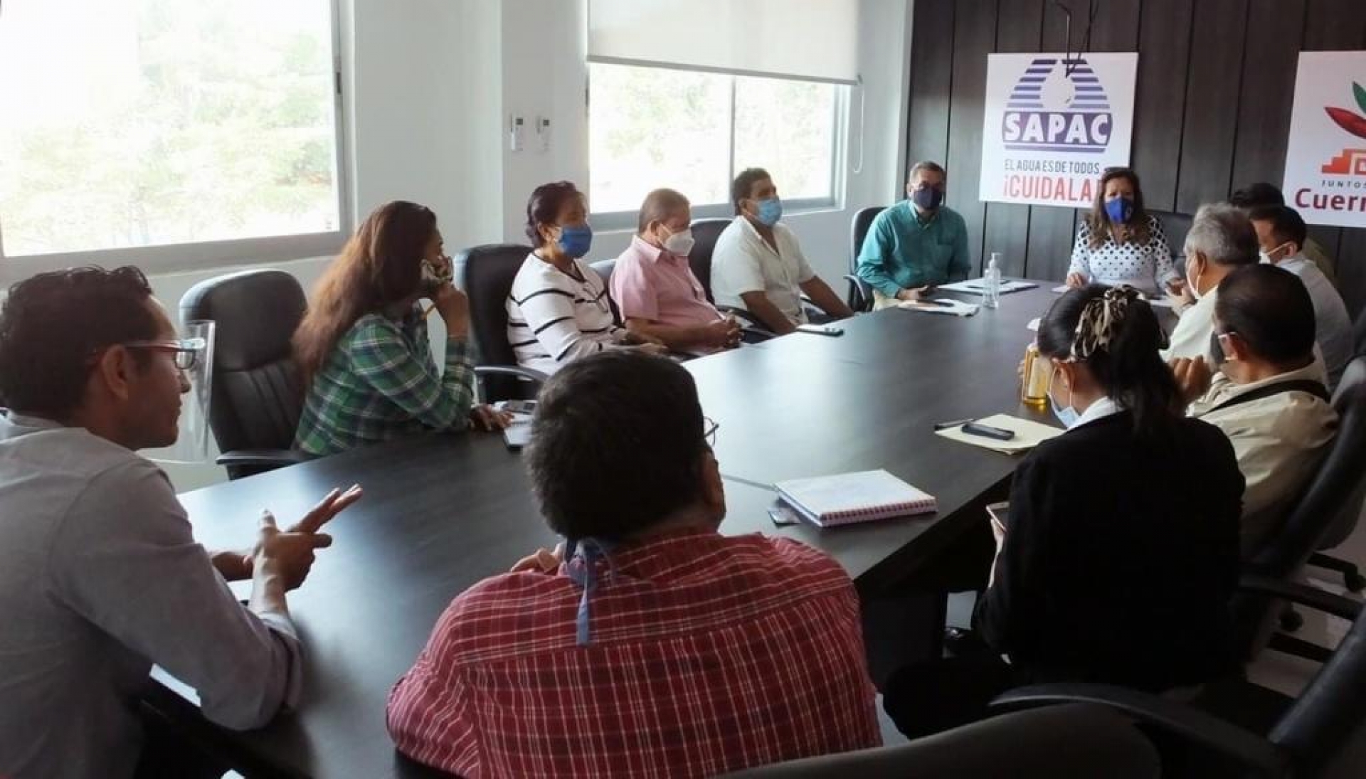 Amplia coordinación de acciones entre SAPAC y delegados municipales