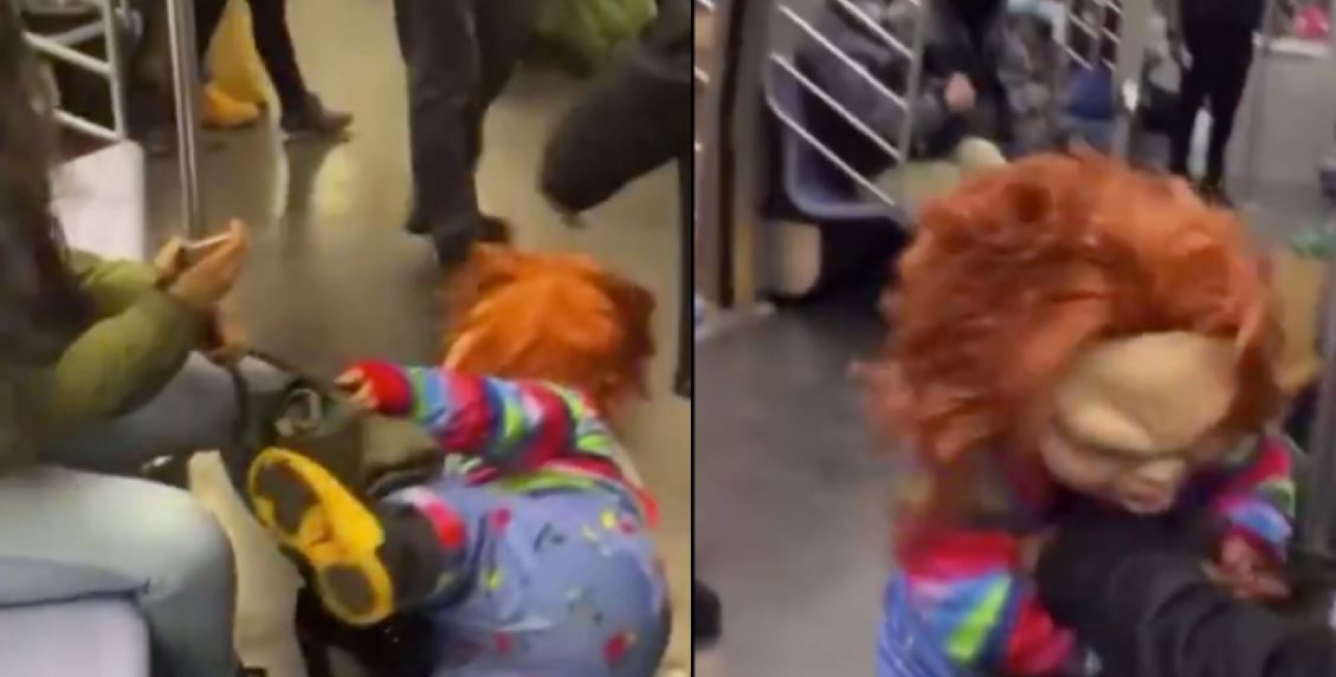 "Chucky" ataca a usuarios en el Metro