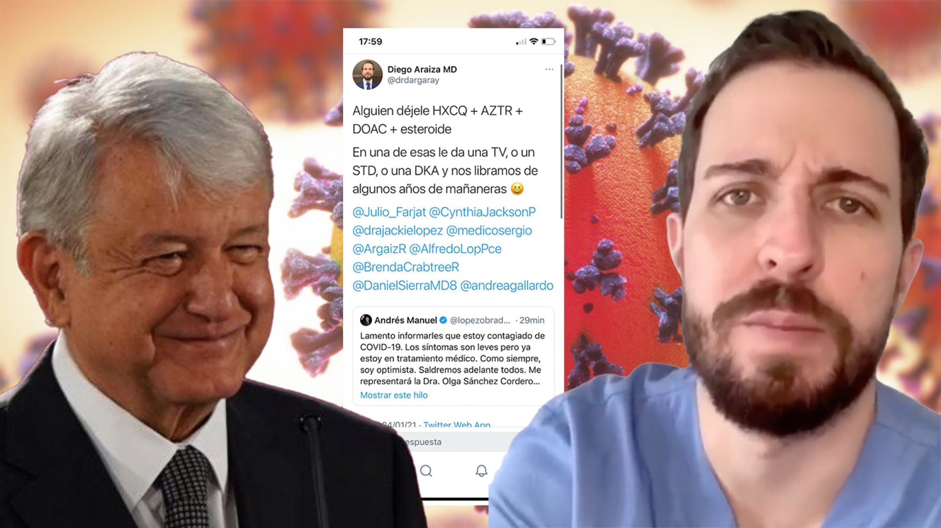 Cardiólogo que sugirió provocar una trombosis a AMLO es removido de su cargo