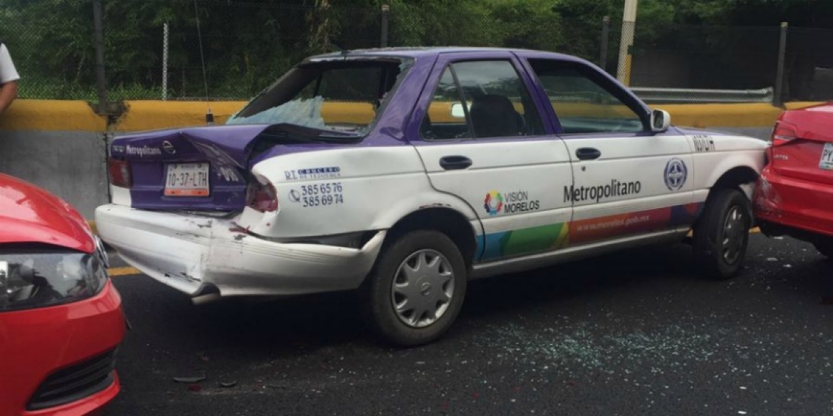 Se registra accidente en el libramiento Cuernavaca