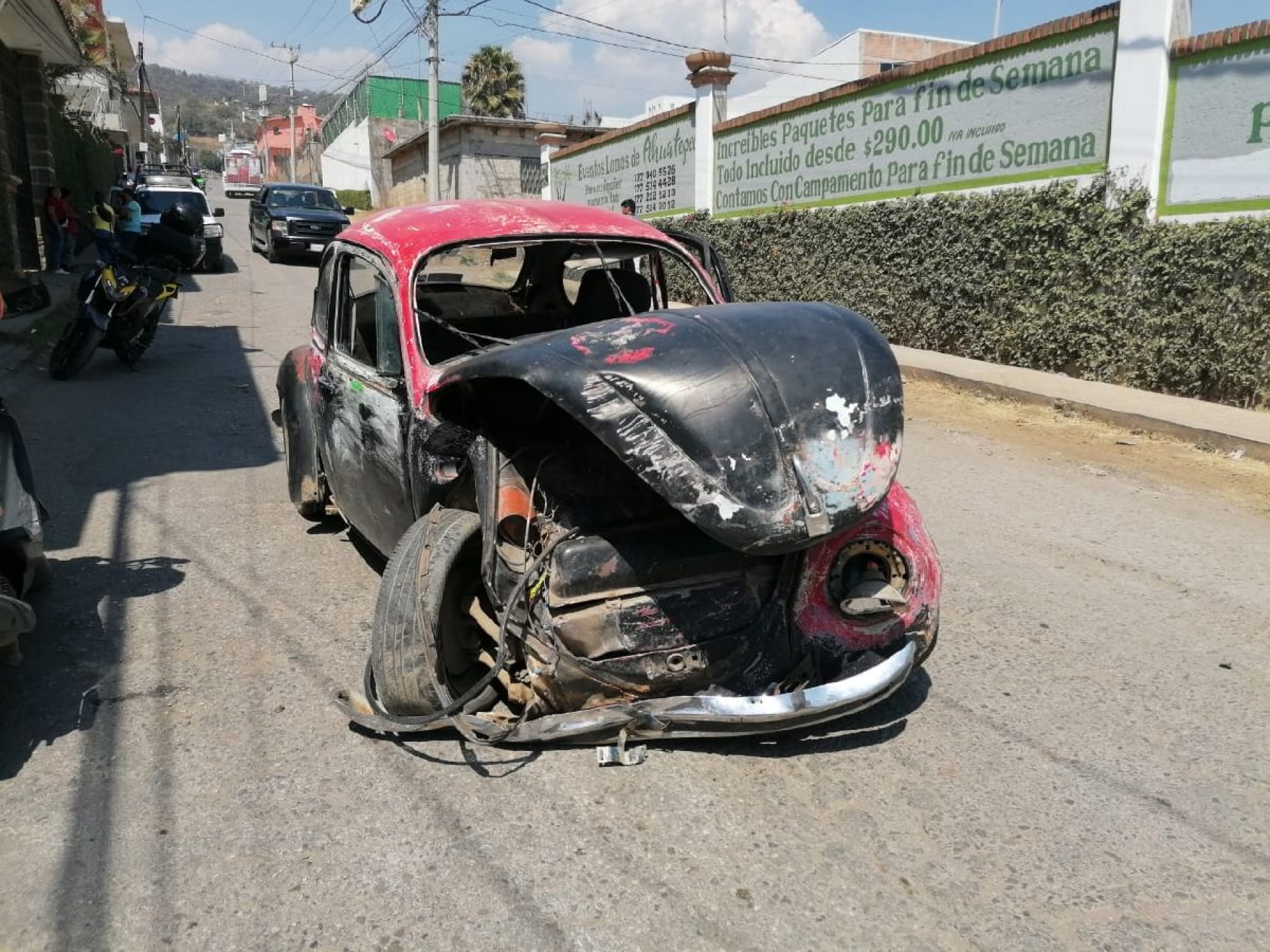 Choque deja cuatro lesionados en Lomas de Ahuatepec
