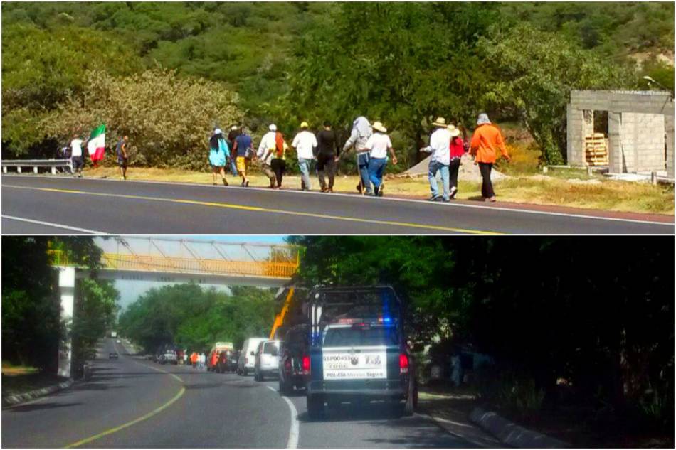 Llegó a Amacuzac la marcha “#43x43 ni un desaparecido más”