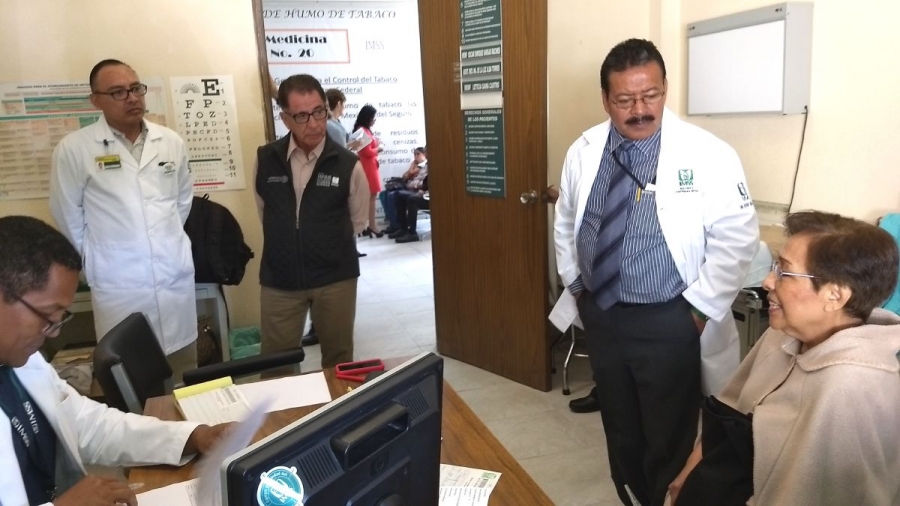 Verifican autoridades del IMSS servicios médicos en la UMF 20 de Cuernavaca