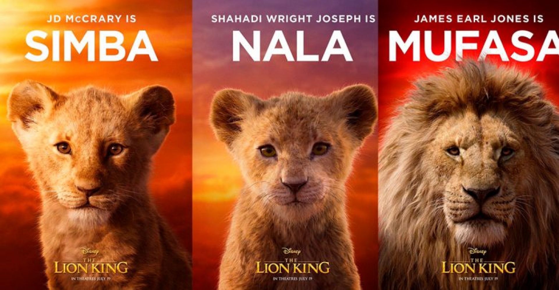 Mira aquí los pósters de los personajes de 'El Rey León'
