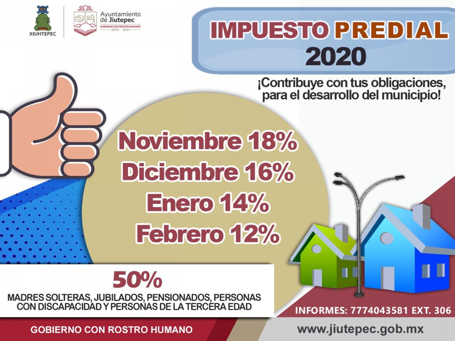 Inicia campaña 'Impuesto predial pago anticipado 2020', en Jiutepec