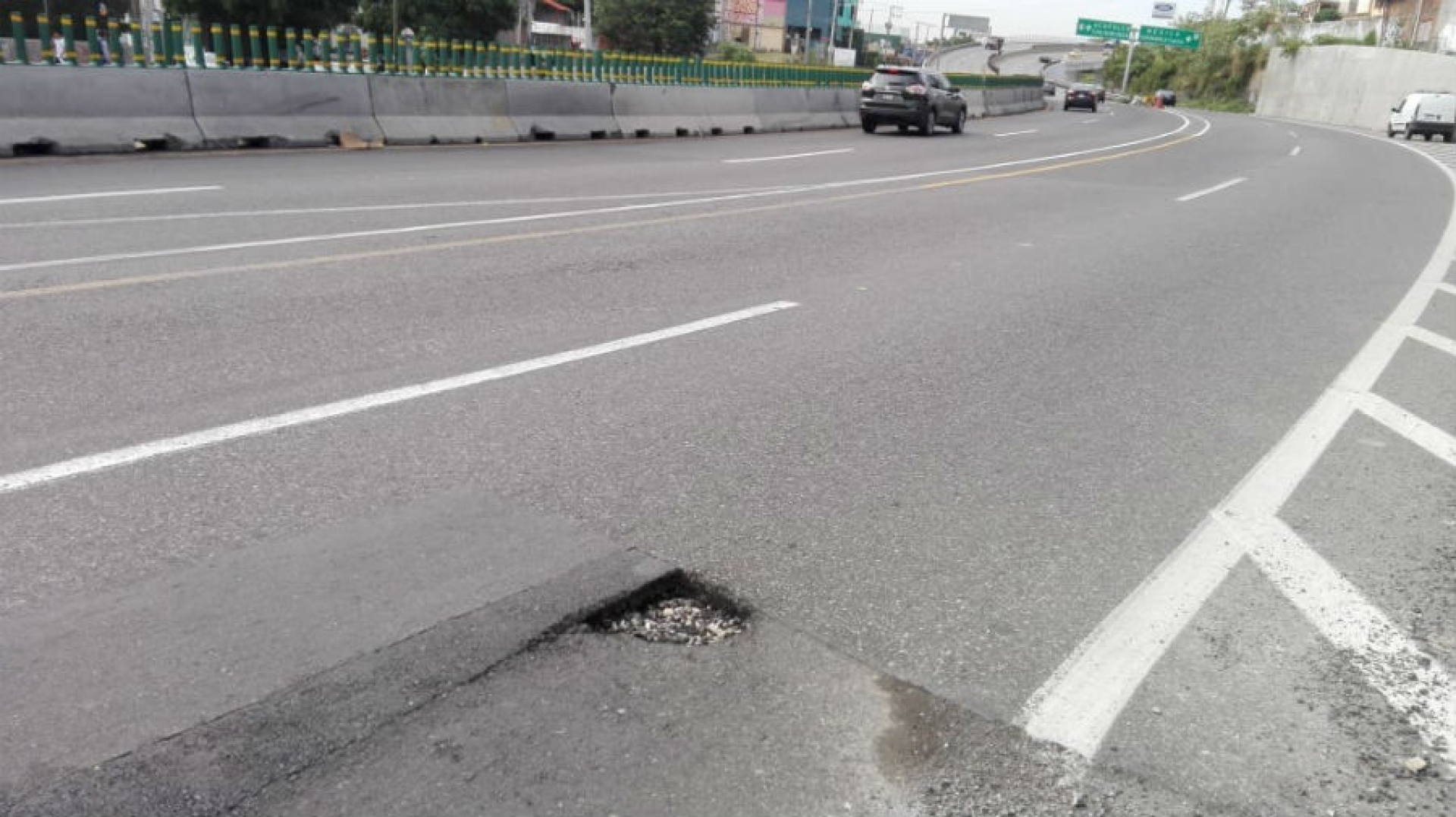 Nuevamente se registra hundimiento en el paso exprés