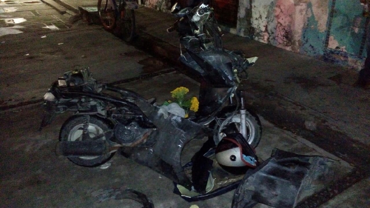 Choca motociclista contra un auto en Yautepec