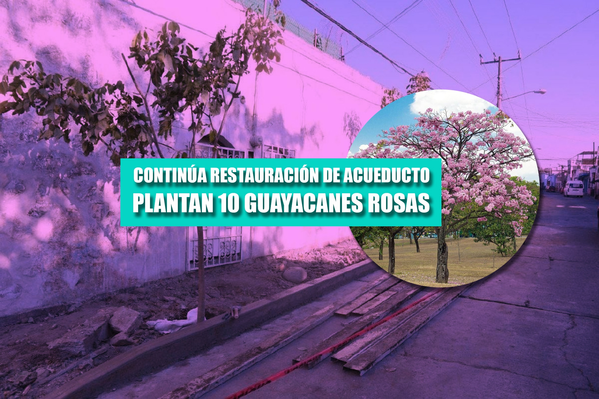 Continúa restauración de acueducto de antigua Hacienda de Buenavista