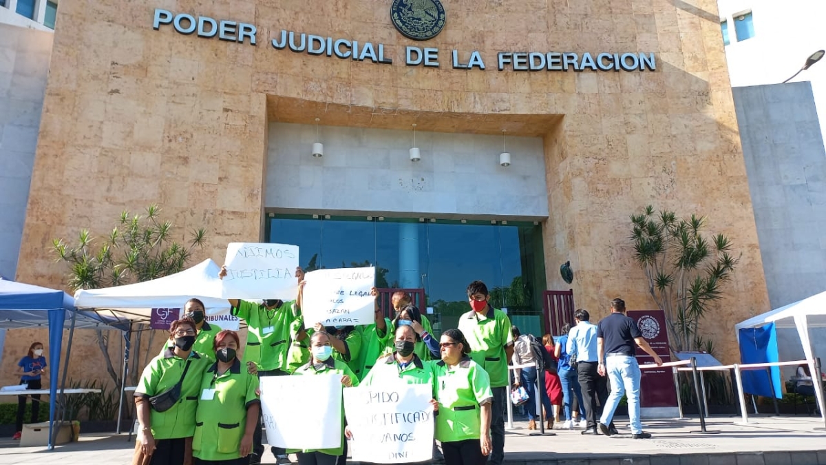 Despiden a trabajadores de limpieza del PJF por exigir mejoras laborales