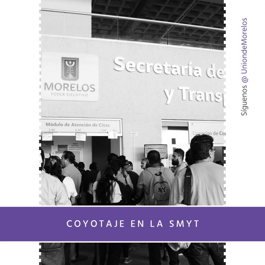 Persiste el coyotaje en la SMyT