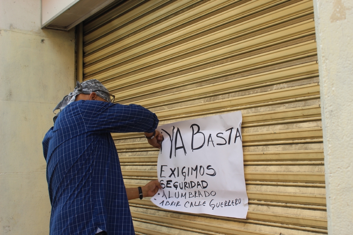Comerciantes del primer cuadro repitieron protesta