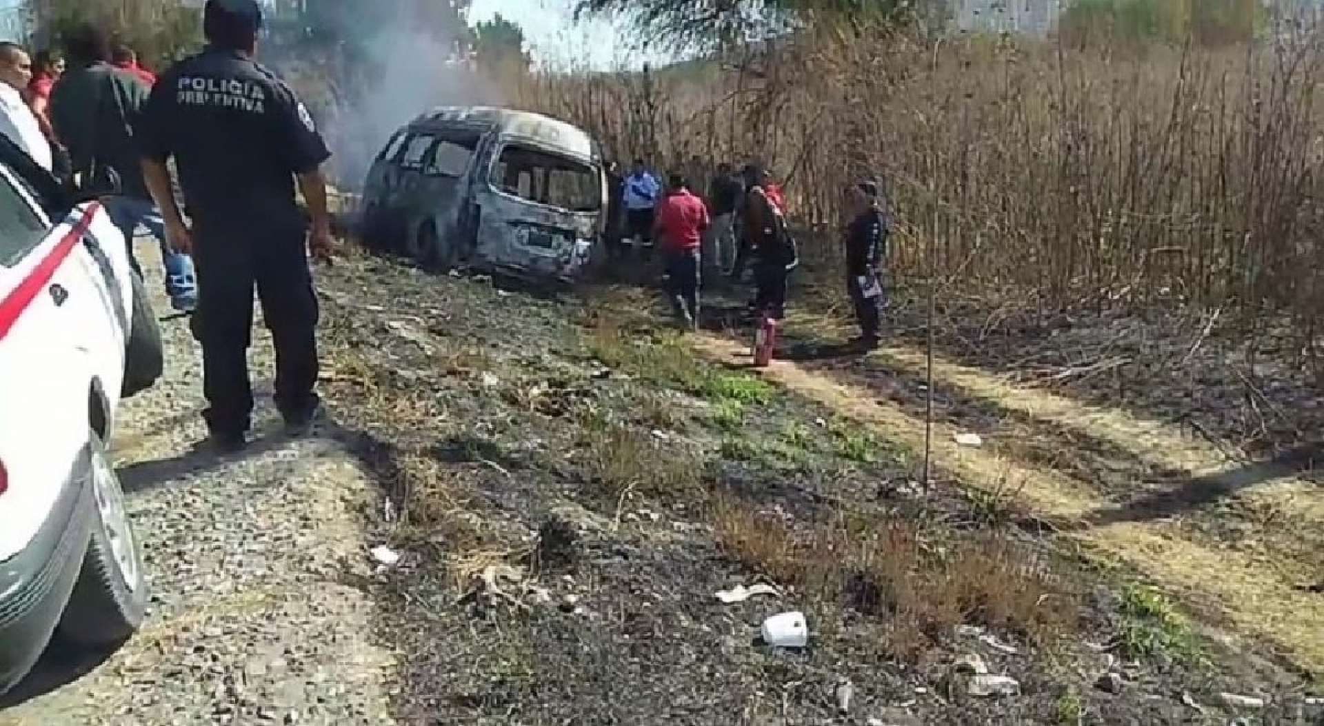 Incendio en una “ruta” deja dos heridos