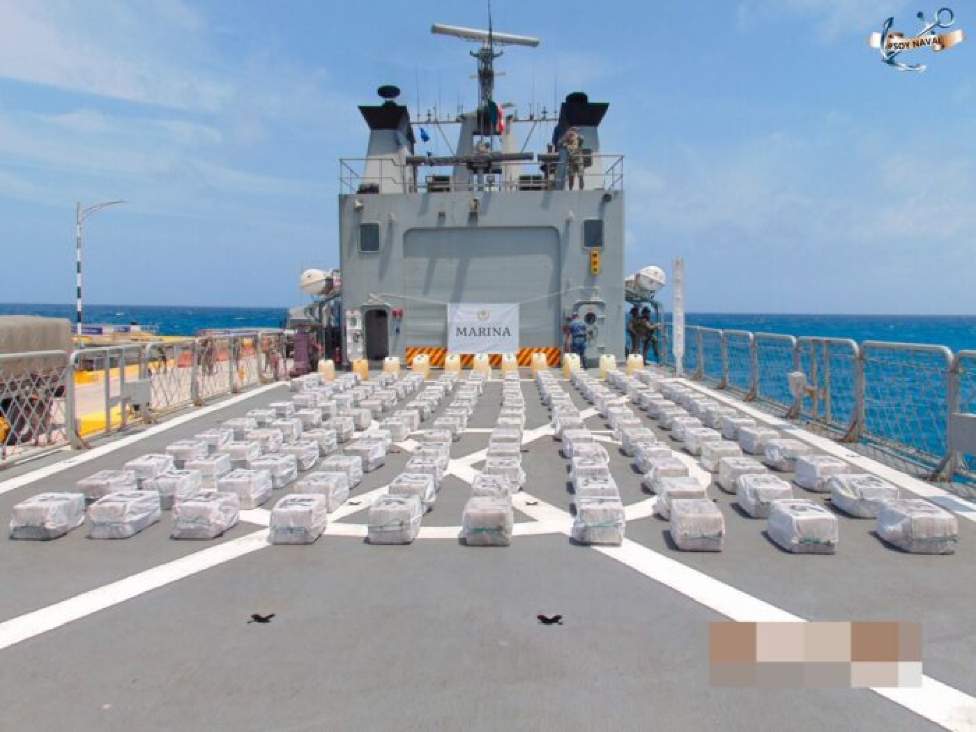 Semar asegura más de 3 toneladas de cocaína en el mar de Quintana Roo