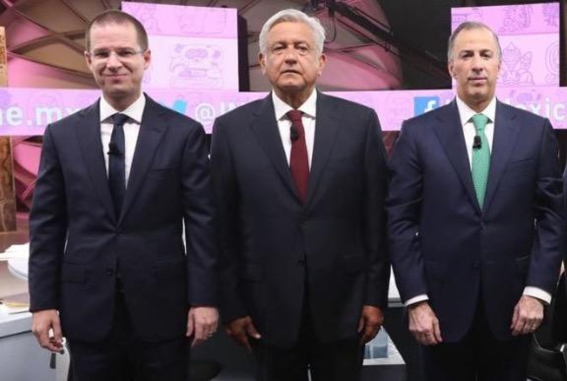 Meade, Anaya y AMLO se declaran ganadores del último debate