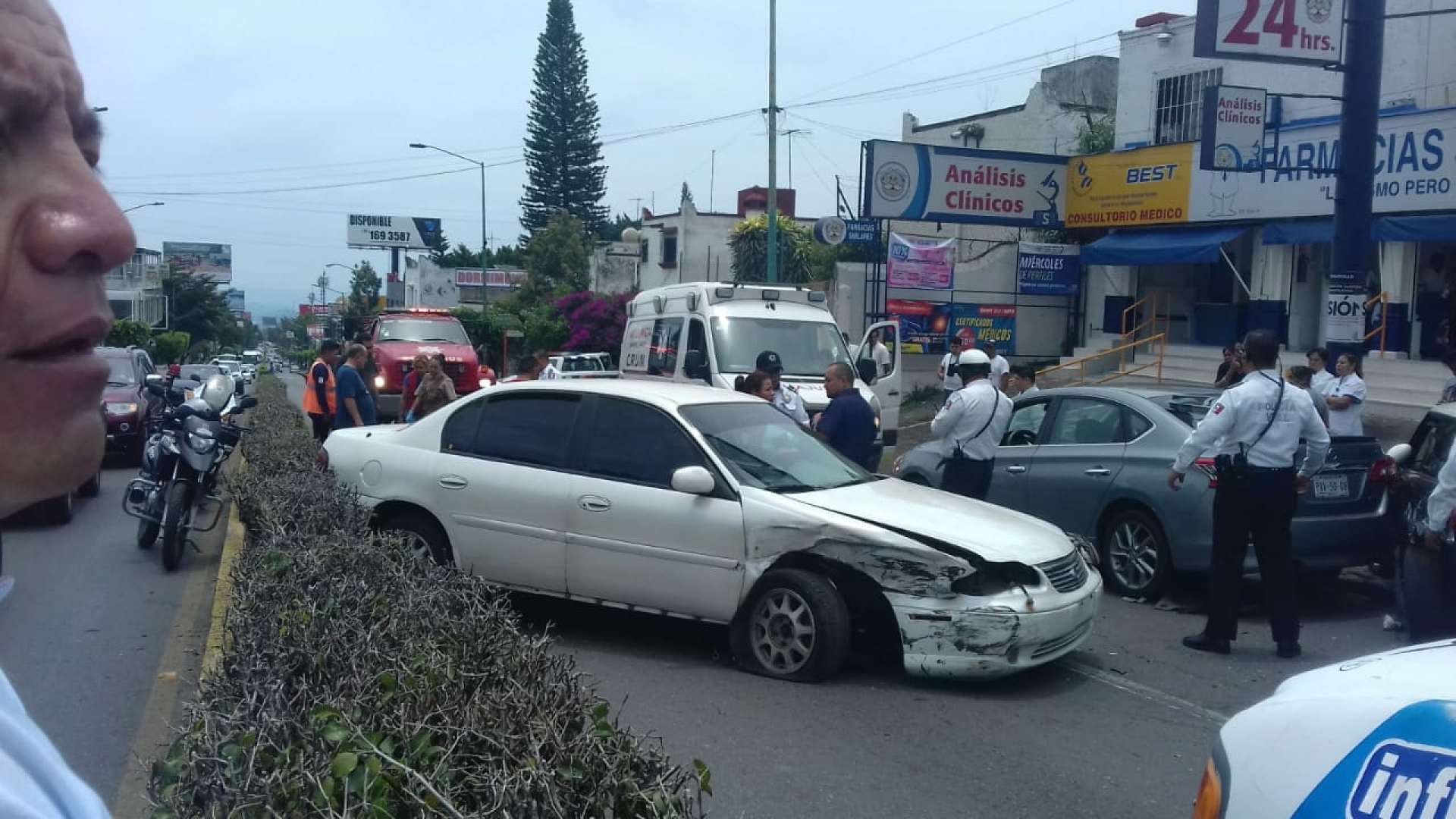Dos personas resultaron heridas durante una carambola