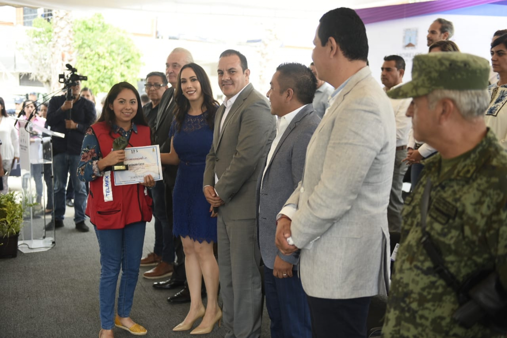 En Jojutla, entrega gobernador las preseas 'Puño y Fuerza' en el marco del 19S
