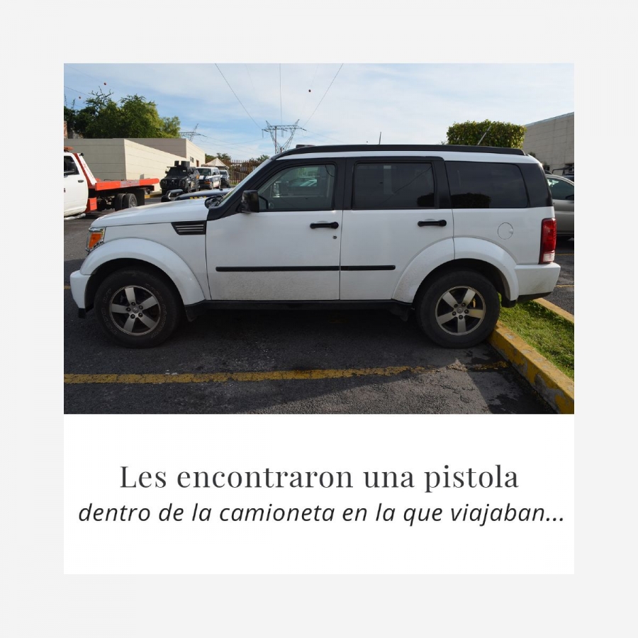 Fueron sorprendidos en posesión de una pistola en Ahuatepec