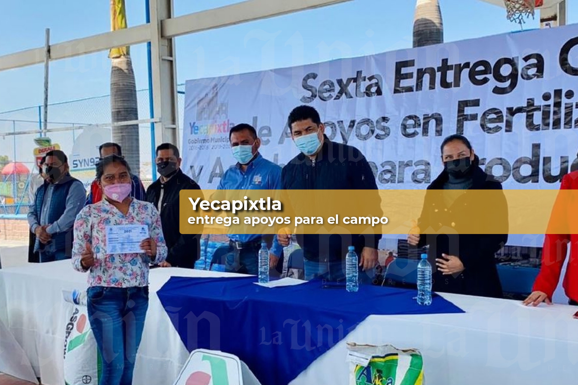 Realiza alcalde de Yecapixtla sexta entrega de apoyos para el campo