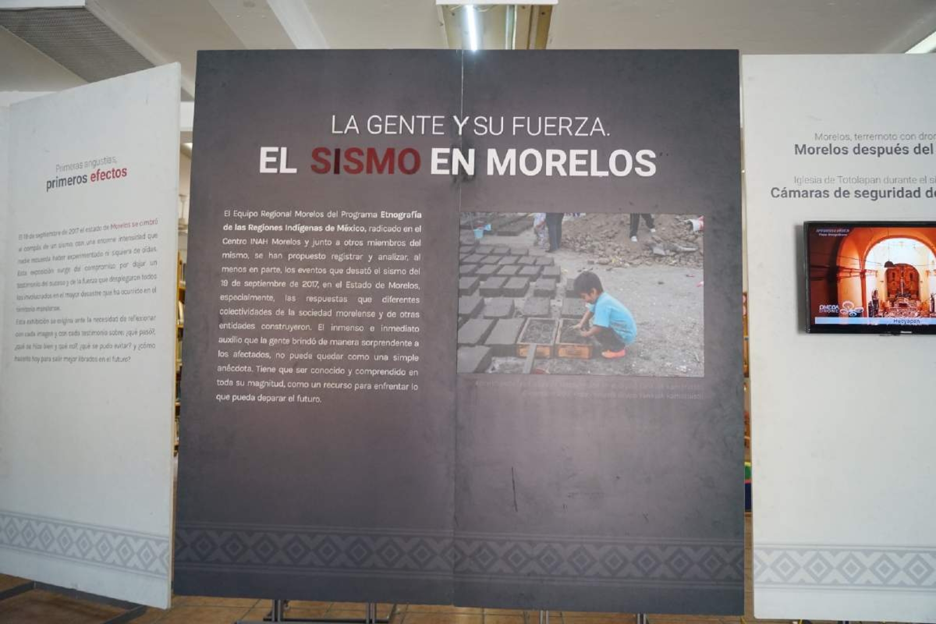 Inauguran en Jojutla exposición “La gente y su fuerza. El sismo en Morelos”