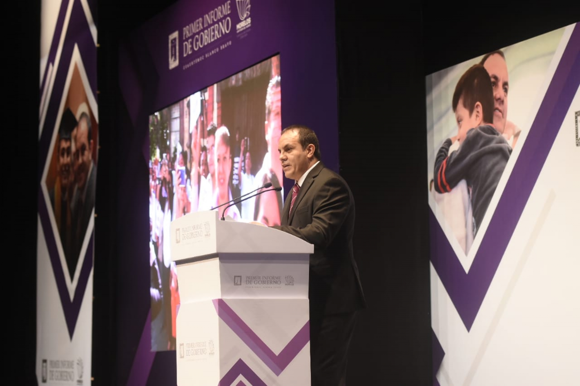 Emite Cuauhtémoc Blanco mensaje con motivo del informe de gobierno