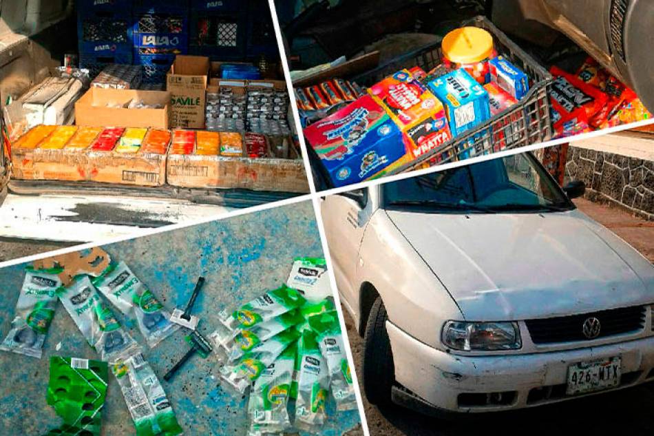 Lo descubrieron bajando productos del vehículo que acababa de robar
